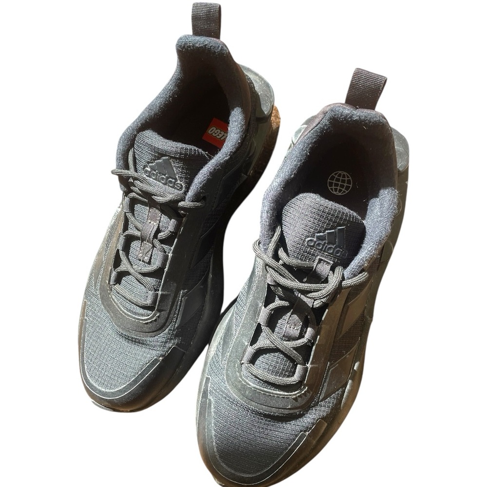 Used Adidas Kids Lego Black Sneakers